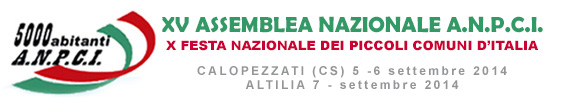  XV^ ASSEMBLEA X^ FESTANPCI che si terrà in Calabria.